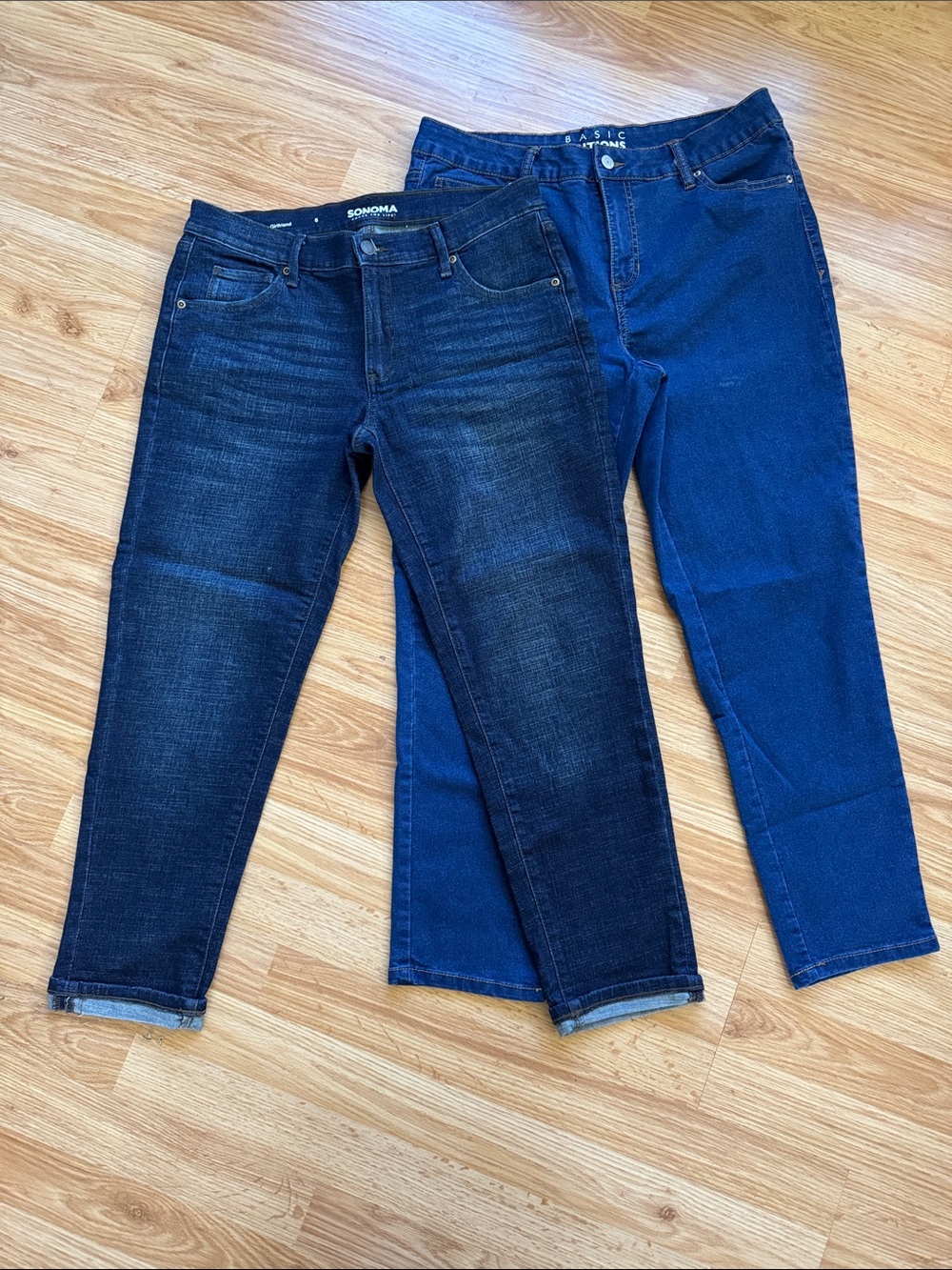 Ankle Jeans Duo — Dark Blue & Medium Blue 🔅 both size 6